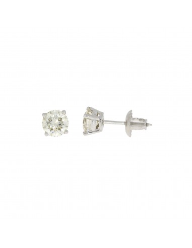 1.00ct Lab Grown Diamond Stud Earrings 14KT White Gold en ligne