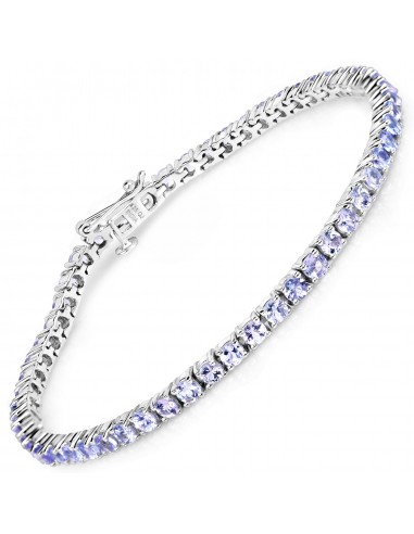 5.30 Carat Genuine Tanzanite .925 Sterling Silver Bracelet online