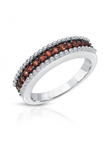 0.50 Carat Genuine Orange sapphire .925 Sterling Silver Ring le concept de la Pate a emporter 