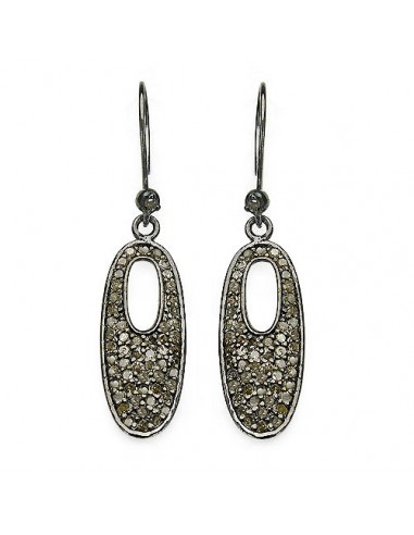 1.20 Carat Genuine Diamond .925 Sterling Silver Earrings en linge