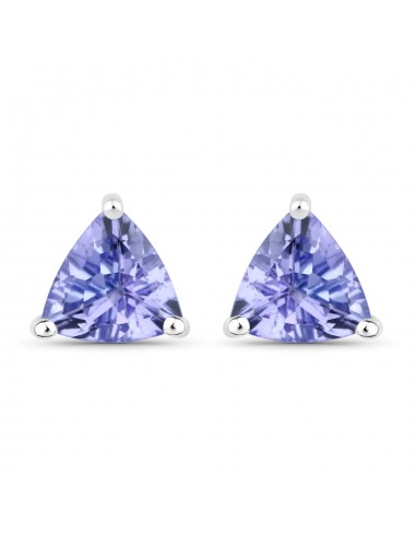 0.86 Carat Genuine Tanzanite .925 Sterling Silver Earrings à prix réduit toute l'année