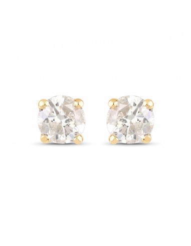 0.20 Carat Genuine LC Diamond 14K Yellow Gold Earrings du meilleur 