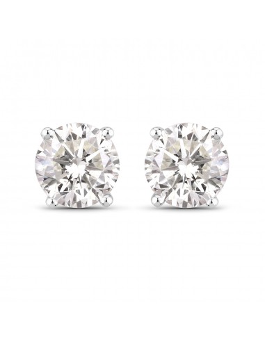 0.50 Carat Genuine White Diamond 14K White Gold Earrings hantent personnes