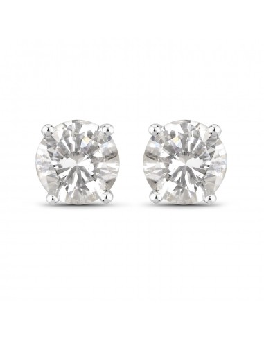 0.52 Carat Genuine White Diamond 14K White Gold Earrings votre restaurant rapide dans 