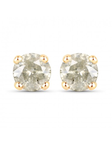 1.16 Carat Genuine LB Diamond 14K Yellow Gold Earrings de l' environnement