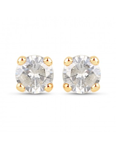 0.74 Carat Genuine LB Diamond 14K Yellow Gold Earrings votre restaurant rapide dans 