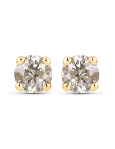 0.78 Carat Genuine LB Diamond 14K Yellow Gold Earrings Venez découvrir notre 