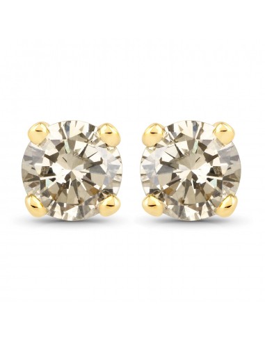 0.95 Carat Genuine TTLB Diamond 14K Yellow Gold Earrings du meilleur 