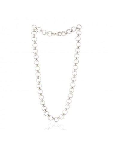 Trendy Interlock Chain Necklace In High Quality 925 Sterling Silver Jewelry destockage