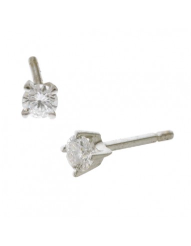 Diamond 18k Solid White Gold Stud Earrings Fashion Jewelry 2 - 3 jours ouvrés.