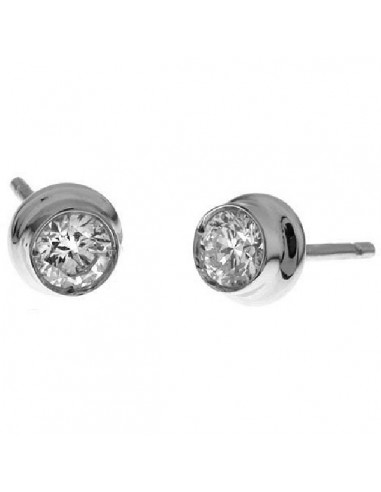 18k White Gold Diamond Mini Stud Earrings Handmade Dainty Jewelry paiement sécurisé