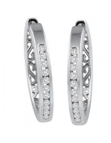 Designer Huggie Earrings Pave Diamond 18k Solid White Gold Gift Jewelry Vous souhaitez 