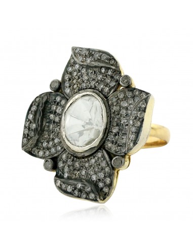 Pave Diamond Statement Ring 14k Gold 925 Sterling Silver Jewelry le concept de la Pate a emporter 