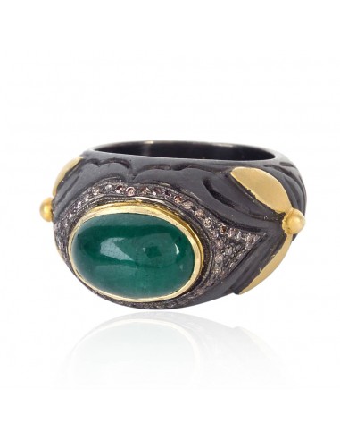 New Arrival Emerald Diamond Ring 14k Gold 925 Sterling Silver Jewelry les ligaments