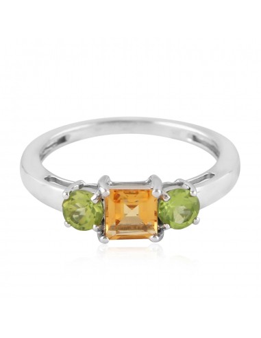 Peridot Gemstone Designer Ring Size 925 Sterling Silver Handmade Jewelry la chaussure